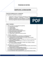 PM - Filosofía de La Educación PDF