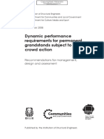 Dynamic Performance Requirements For Permanent Grandstands Subject To Crowd Action