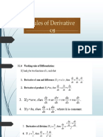 Dertivative - Chain Rules and Implicit Function