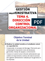 Tema Iv. Dirección y Control