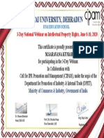Certificate For M.SARAVANA KUMAR For - Participation Certificate - ...
