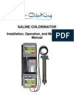 Saline Chlorinator: Installation, Operation, and Maintenance Manual