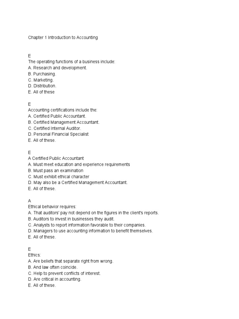 Introduction to Accounting Concepts | PDF | Debits And Credits | Equity ...