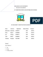 MIDLANDS STATE UNIVERSITY FACULTY OF SCIENCE HCS 406 OBJECT ORIENTED PROGRAMMING 2