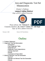 Fault Detection and Diagnostic Test Set Minimization: Mohammed Ashfaq Shukoor