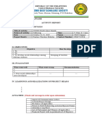 Cmu Dost Scholars' Society: (Check and Arrange in Order Upon Submission)