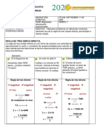 Guia de ARITMETICA 10 - REGLA DE TRES SIMPLE DIRECTA