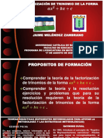 Trabajo Individual de Matemáticas Fundamentales de Septiembre de 2020-Ii (Factorización)