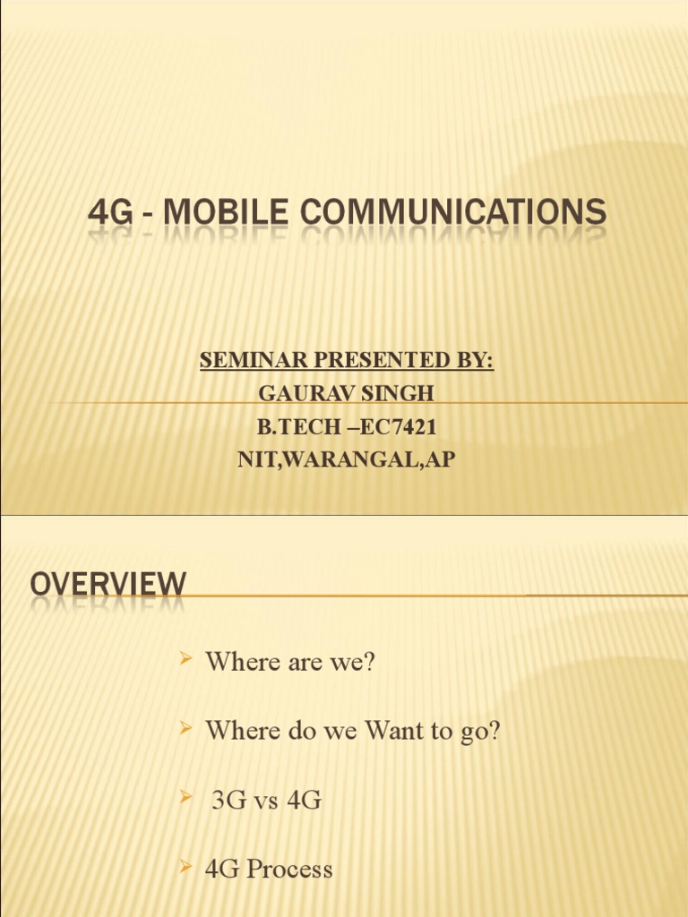 3G vs 4G: Evolution and Key Technologies | PDF | 4 G | Computer Network
