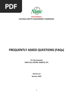 Frequently Asked Questions (Faqs) : National Identity Management Commission