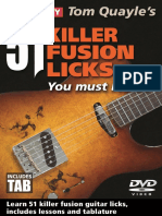 Dokumen - Tips - 242568904 Tom Quayle 51 Fusion Licks Tab Bookletpdf PDF