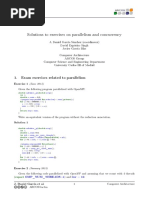 Solutions To Exercises On Parallelism and Concurrency