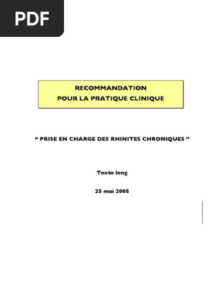 Rpc5 Rhinites Long Pdf Allergie Allergologie