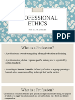 Professional Ethics: Prof. Eda S. P. Adornado