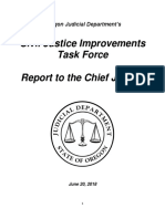 Civil Justice Improvements Task Force Report To The Chief Justice