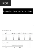 Introduction To Derivatives