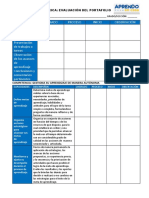 Rúbrica para Evaluar El Portafolio Del Etudiante PDF