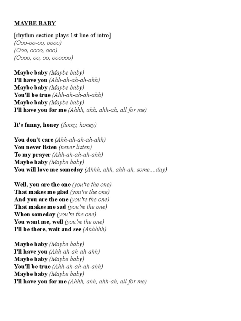 (Ooo-Oo-Oo, Oooo) (Ooo, Oooo, Ooo) (Oooo, Oo, Oo, Oooooo) : (Rhythm ...