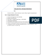 Syllabus For MMTC Marketing PDF