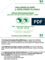 0083 - en - Key Challenges For Agro-Industry-African Development Bank-Gaif-Workshop