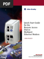 Quick Start Guide For The Remote Access Dial-In Multiport Ethernet Modem