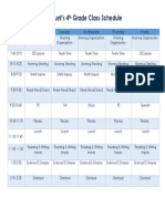 20-21 Class Schedule