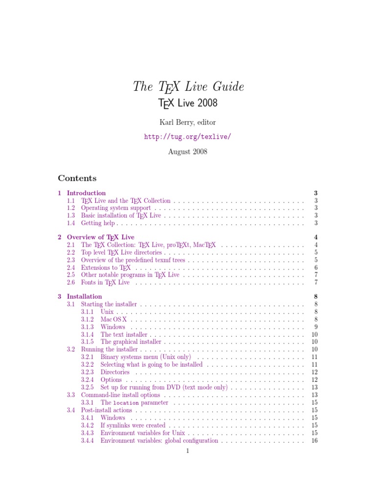 Texlive en PDF | PDF | Te X | Command Line Interface