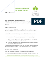 The Use of Unmanned Aerial Systems in The Royal Parks: Policy Statement