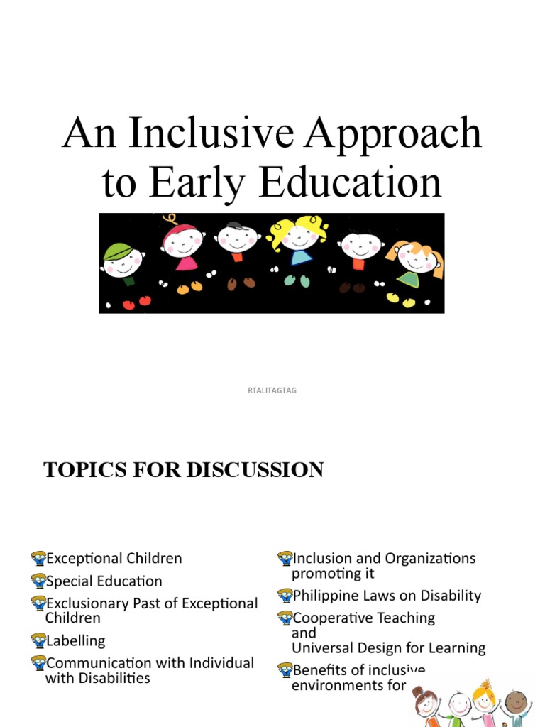 An Inclusive Approach To Early Education: Lesson 1: The Psychology of ...
