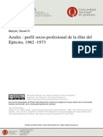 Azules, Perfil Socio-Profesional de La Élite Del Ejérctio 1963-1973 - Mazzei