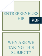 ENTREPRENEURSHIP