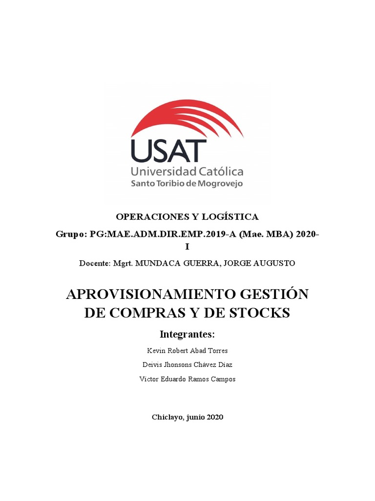 Gestión de Aprovisionamiento y Compras | PDF | Obtención | Logística