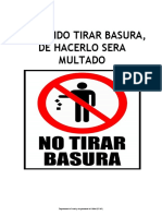 No Tirar Basura PDF