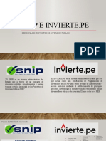 Gerencia de proyectos SNIP e INVIERTE.PE