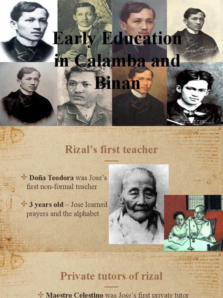 Rizal's Early Education and Tutors | PDF | Spanish Colonization Of The ...
