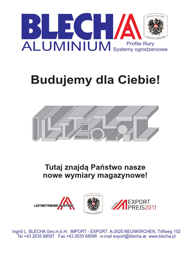 Blecha Aluminium Profile Catalog | PDF | Nature