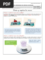 Semana Del 05 Al 09 de Octubre Midiendo Masa, Volumen y Temperatura