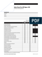 Licensing Information Form For API Spec 17D: Subsea Wellhead and Christmas Tree Equipment