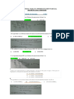 Problemas para El Primer Examen Parcial