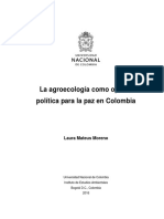 Agroecología Como Opción Política para La Paz