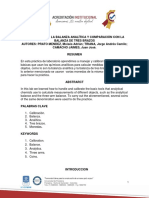 Informe 2 - CALIBRACIÓN DE LA BALANZA ANALÍTICA