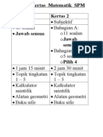 Format  Kertas  Matematik  SPM