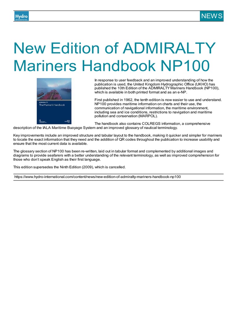 New Edition of NP100 Released | PDF
