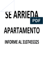 Se Arrieda: Apartamento