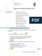 Banco de Preguntas - ÁREA DE FABRICACIÓN