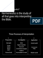 What Is Hermeneutics?: Hermeneutics Is The Study of All That Goes Into Interpreting The Bible