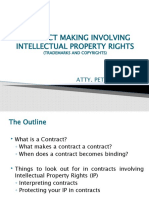 Contract Making Involving Intellectual Property Rights: Atty. Peter Calimag
