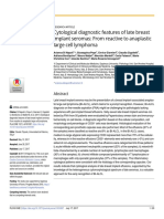 Cytological Diagnostic Features of Late Breast Implant Seromas: From Reactive To Anaplastic Large Cell Lymphoma