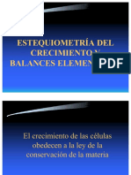 Esteqiometria Del Crecimiento y Balances PDF