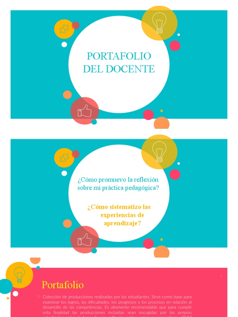 Portafolio Del Docente | PDF | Evaluación | Aprendizaje